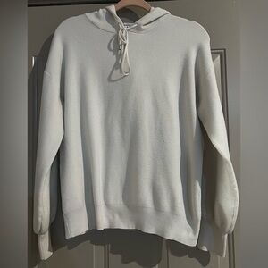 Magaschoni off white unisex crop hoodie comfy sweater